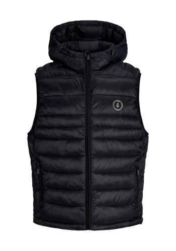 Ανδρικό Αμάνικο Μπουφάν Jack & Jones JJEKingsley Light Bodywarmer Hood 12298871 Black