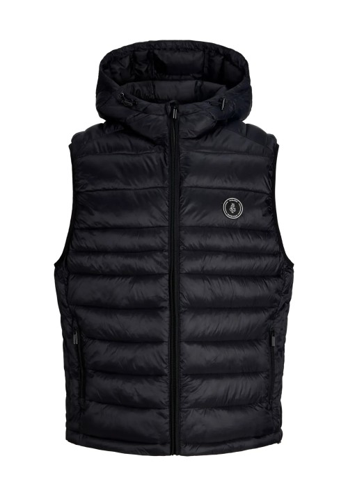 Ανδρικό Αμάνικο Μπουφάν Jack & Jones JJEKingsley Light Bodywarmer Hood 12298871 Black