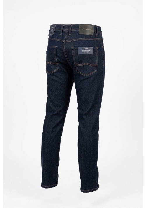 Ανδρικό Παντελόνι Τζιν Tiffosi Tyler Tapered Dark Jeans 10067975-417 Dark Blue