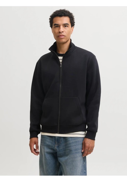 Ανδρική Ζακέτα Jack & Jones  Φούτερ JJΕbradley Sweat Zip HN Noos 12298690 Black