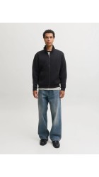 Ανδρική Ζακέτα Jack & Jones  Φούτερ JJΕbradley Sweat Zip HN Noos 12298690 Black