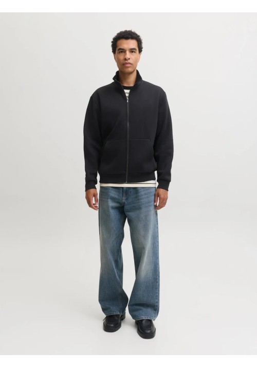 Ανδρική Ζακέτα Jack & Jones  Φούτερ JJΕbradley Sweat Zip HN Noos 12298690 Black