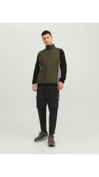 Ανδρικό Μπουφάν Αμάνικο Jack & Jones JJEmulti Bodywarmer Collar Noss 12200684 Λαδί