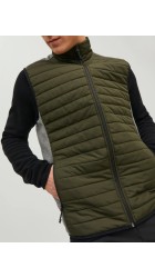 Ανδρικό Μπουφάν Αμάνικο Jack & Jones JJEmulti Bodywarmer Collar Noss 12200684 Λαδί