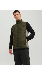 Ανδρικό Μπουφάν Αμάνικο Jack & Jones JJEmulti Bodywarmer Collar Noss 12200684 Λαδί