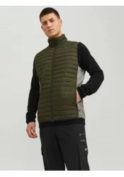 Ανδρικό Μπουφάν Αμάνικο Jack & Jones JJEmulti Bodywarmer Collar Noss 12200684 Λαδί Ανδρικό Μπουφάν Αμάνικο Jack & Jones JJEmulti Bodywarmer Collar Noss 12200684 Λαδί