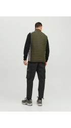Ανδρικό Μπουφάν Αμάνικο Jack & Jones JJEmulti Bodywarmer Collar Noss 12200684 Λαδί