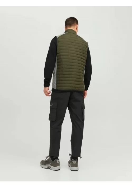 Ανδρικό Μπουφάν Αμάνικο Jack & Jones JJEmulti Bodywarmer Collar Noss 12200684 Λαδί