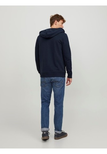 Ανδρική Φούτερ Ζακέτα  Jack & Jones 12181901 JJeBasic Sweat Zip Hood Noos Μπλε
