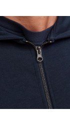 Ανδρική Φούτερ Ζακέτα  Jack & Jones 12181901 JJeBasic Sweat Zip Hood Noos Μπλε