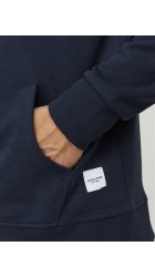 Ανδρική Φούτερ Ζακέτα  Jack & Jones 12181901 JJeBasic Sweat Zip Hood Noos Μπλε