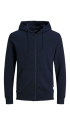 Ανδρική Φούτερ Ζακέτα  Jack & Jones 12181901 JJeBasic Sweat Zip Hood Noos Μπλε