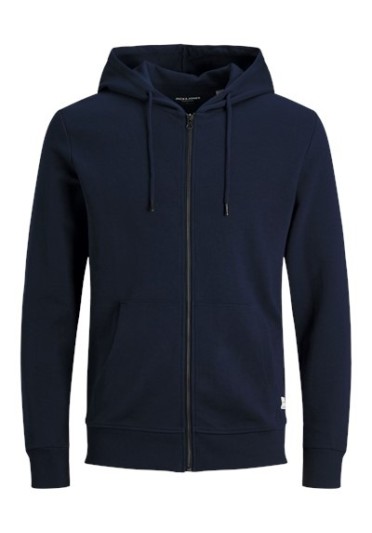 Ανδρική Φούτερ Ζακέτα  Jack & Jones 12181901 JJeBasic Sweat Zip Hood Noos Μπλε
