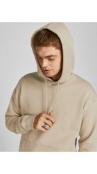 Ανδρική Φούτερ με κουκούλα Jack & Jones 12208157 JJestar Basic Sweat Hood Noos Crockery Μπεζ