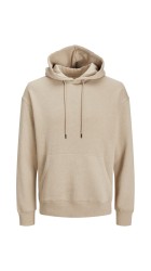 Ανδρική Φούτερ με κουκούλα Jack & Jones 12208157 JJestar Basic Sweat Hood Noos Crockery Μπεζ