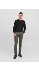 Ανδρικό Παντελόνι Chino με Slim Εφαρμογή Jack & Jones JPSTmarco JJconnor Akm Noos 12193553 Cumin Check