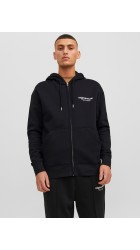 Ανδρική Φούτερ Ζακέτα με Κουκούλα και Τσέτες Jack & Jones 12241691 Jorvesterbro Sweat Zip Hood Μαύρο Ανδρική Φούτερ Ζακέτα με Κουκούλα και Τσέτες Jack & Jones 12241691 Jorvesterbro Sweat Zip Hood Μαύρο