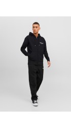 Ανδρική Φούτερ Ζακέτα με Κουκούλα και Τσέτες Jack & Jones 12241691 Jorvesterbro Sweat Zip Hood Μαύρο Ανδρική Φούτερ Ζακέτα με Κουκούλα και Τσέτες Jack & Jones 12241691 Jorvesterbro Sweat Zip Hood Μαύρο