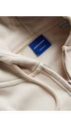 Ανδρική Φούτερ Ζακέτα με Κουκούλα και Τσέπες Jack & Jones 12241691 Jorvesterbro Sweat Zip Hood MoonBeam Off White Ανδρική Φούτερ Ζακέτα με Κουκούλα και Τσέπες Jack & Jones 12241691 Jorvesterbro Sweat Zip Hood MoonBeam Off White