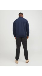 Ανδρική Ζακέτα Φούτερ Jack & Jones JJEPaulos Sweat Zip Noos PLS 12253745 Navy Blazer