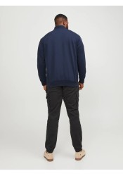 Ανδρική Ζακέτα Φούτερ Jack & Jones JJEPaulos Sweat Zip Noos PLS 12253745 Navy Blazer