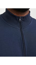 Ανδρική Ζακέτα Φούτερ Jack & Jones JJEPaulos Sweat Zip Noos PLS 12253745 Navy Blazer