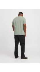 Ανδρικό T-Shirt Plus Size Jack & Jones JJEstar JJ Tee SS Noos PLS 12243525 Iceberg Green