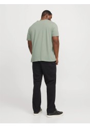 Ανδρικό T-Shirt Plus Size Jack & Jones JJEstar JJ Tee SS Noos PLS 12243525 Iceberg Green