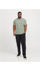 Ανδρικό T-Shirt Plus Size Jack & Jones JJEstar JJ Tee SS Noos PLS 12243525 Iceberg Green