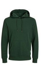 Ανδρικό Φούτερ με Κουκούλα και Τσέπες Plus Size Jack & Jones 12183623 JJEBasic Sweat Hood PLS Πράσινο