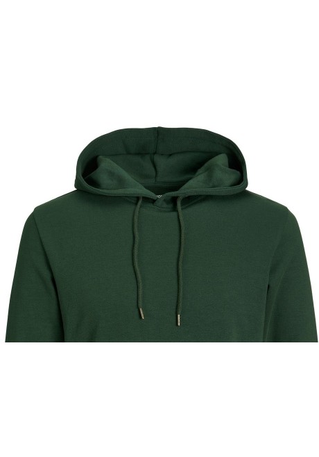 Ανδρικό Φούτερ με Κουκούλα και Τσέπες Plus Size Jack & Jones 12183623 JJEBasic Sweat Hood PLS Πράσινο