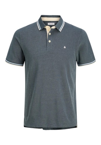 Ανδρική Μπλούζα Polo Jack & Jones JJEPaulos Polo SS Noos PLS 12143859 Stormy Weather