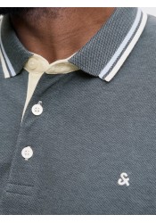 Ανδρική Μπλούζα Polo Jack & Jones JJEPaulos Polo SS Noos PLS 12143859 Stormy Weather