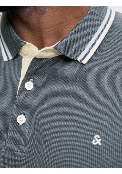 Ανδρική Μπλούζα Polo Jack & Jones JJEPaulos Polo SS Noos PLS 12143859 Stormy Weather