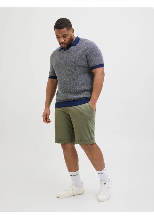 Ανδρική Βερμούδα Chino Plus Size jack & Jones JPSTDave JJChino Shorts SN AKM PLS 12232570 Dusty Olive