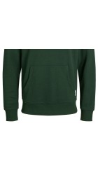 Ανδρικό Φούτερ με Κουκούλα και Τσέπες Plus Size Jack & Jones 12183623 JJEBasic Sweat Hood PLS Πράσινο