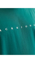 Ανδρικό T-Shirt Plus Size Jack & Jones JJEstar JJ Tee SS Noos PLS 12243625 Deep Teal