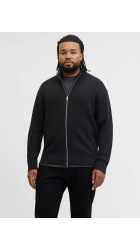 Ανδρική Ζακέτα Jack & Jones  JJPerfect Knit Zip Cardigan Noos PLS 12284612 Μαύρη