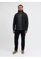 Ανδρική Ζακέτα Jack & Jones  JJPerfect Knit Zip Cardigan Noos PLS 12284612 Μαύρη