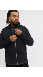 Ανδρική Ζακέτα Jack & Jones  JJPerfect Knit Zip Cardigan Noos PLS 12284612 Μαύρη