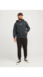 Ανδρικό Φούτερ Plus Size Jack & Jones Jorvesterbro Sweat Hood PLS 12244912 Forest River