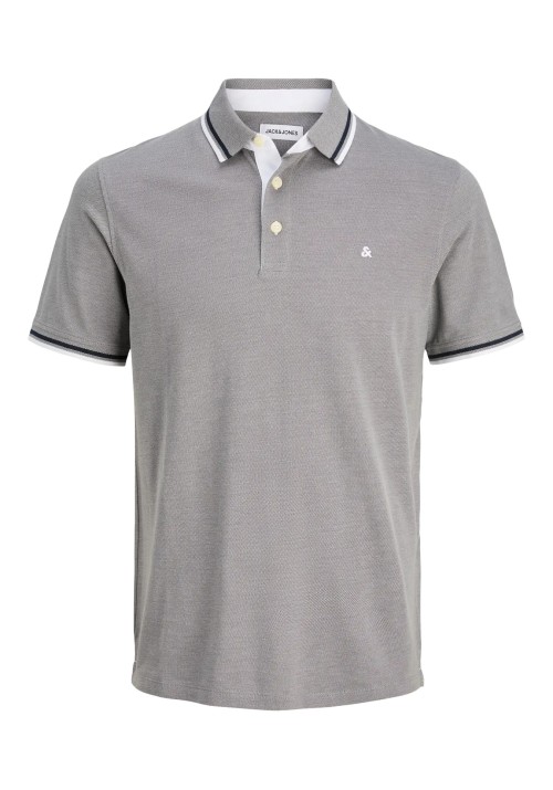 Ανδρική Μπλούζα Polo Jack & Jones JJEPaulos Polo SS Noos PLS 12143859 Ultimate Grey