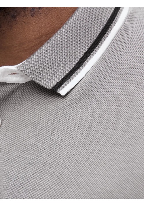 Ανδρική Μπλούζα Polo Jack & Jones JJEPaulos Polo SS Noos PLS 12143859 Ultimate Grey