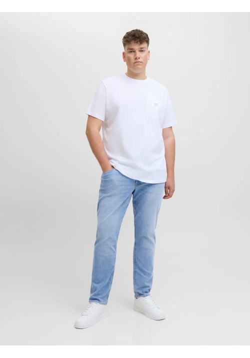 Ανδρικό Παντελόνι Τζιν Plus Size Jack &amp; Jones JJGlenn JJOriginal SQ 330 Noos PLS 12284341 Blue Denim