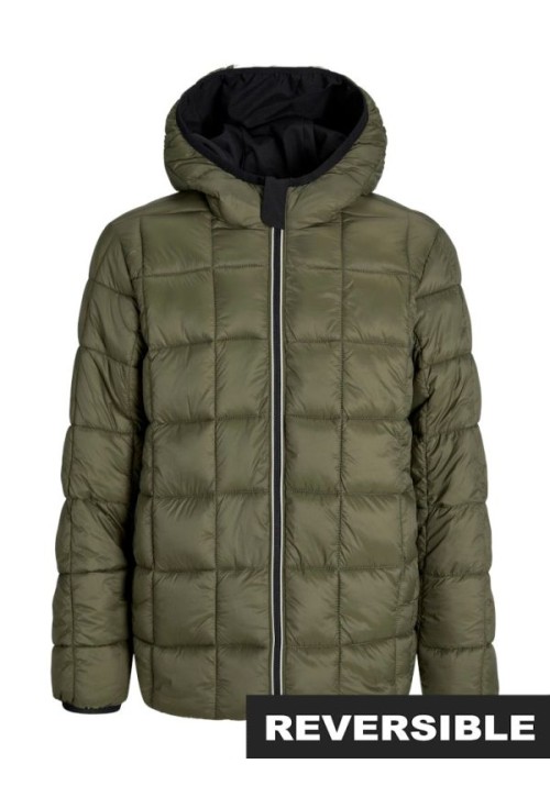 Aνδρικό Μπουφάν Διπλής Όψης Jack & Jones JJEBrook Reversible Jacket SN PLS 12279443 Μαύρο