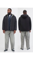 Aνδρικό Μπουφάν Διπλής Όψης Jack & Jones JJEBrook Reversible Jacket SN PLS 12279443 Μαύρο