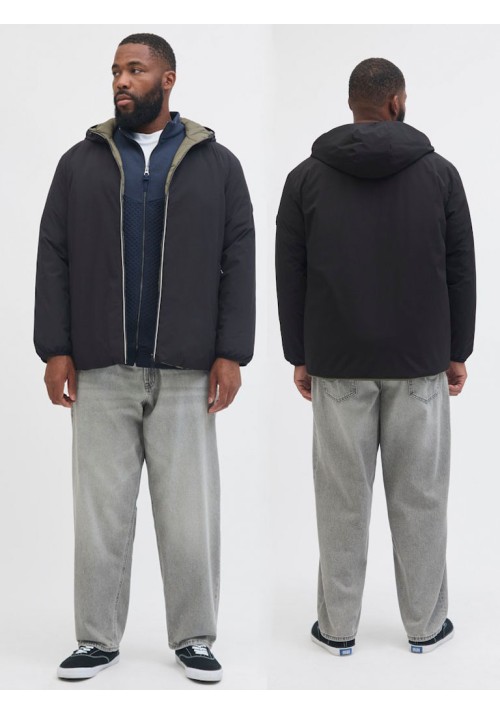 Aνδρικό Μπουφάν Διπλής Όψης Jack & Jones JJEBrook Reversible Jacket SN PLS 12279443 Μαύρο