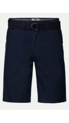 Ανδρική Βερμούδα Chino Plus Size  Petrol M-1050-SHO5040-5178 Navy Blue