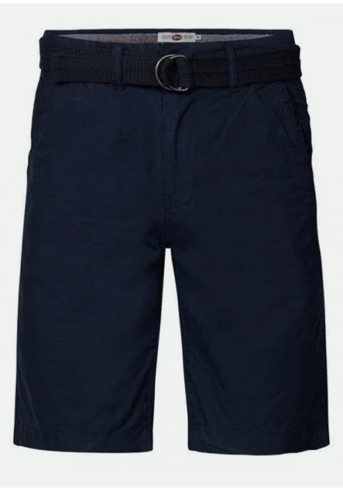 Ανδρική Βερμούδα Chino Plus Size  Petrol M-1050-SHO5040-5178 Navy Blue