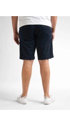 Ανδρική Βερμούδα Chino Plus Size  Petrol M-1050-SHO5040-5178 Navy Blue